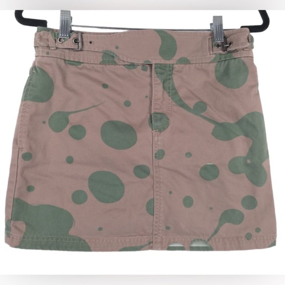 MARC JACOBS Mini Skirt Denim Cotton M4004619 Granite Multi Size 4